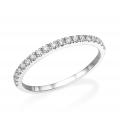 White gold band ring